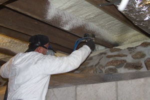 Spray foam should be applied by a professional