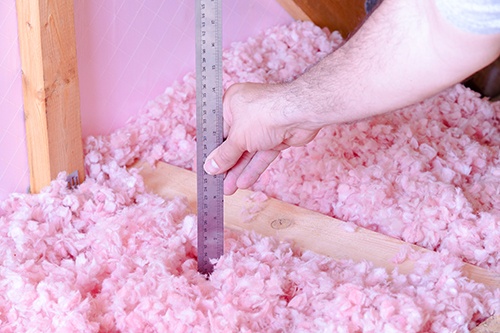Fiberglass and cellulose are blown insulation materials