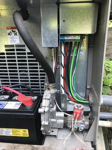 open HVAC unit for maintenance