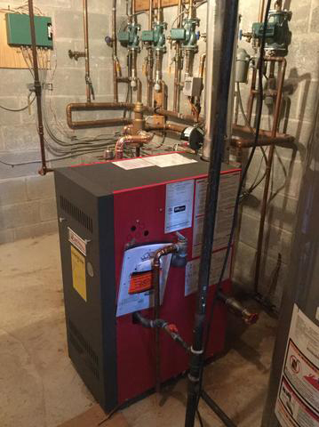 New furnace installed in customers basement