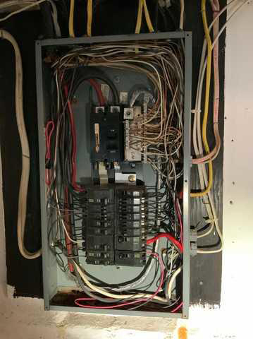 Inside a breaker box